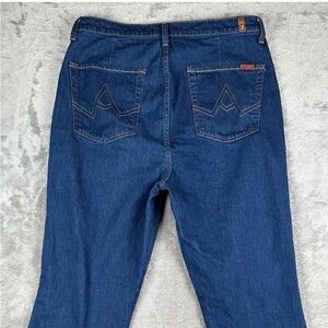 Classic High-Rise Bootcut Leg Women’s Jeans - Dark Blue